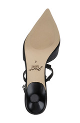 Black | Elisabetta T-Strap Kitten Heel Pumps Sole