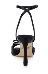 Black | Elisha Open Toe Ankle Strap Sandals Back