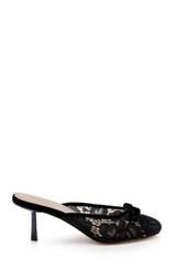 Black Lace | Elliot Closed Toe Mules Side