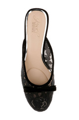 Black Lace | Elliot Closed Toe Mules Top