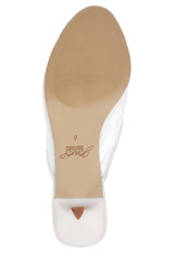 Ivory Satin | Elliot Closed Toe Mules Sole