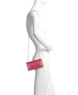 Burgundy | Nia Crystal Beveled Baguette Minaudiere Form