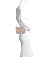 Gold | Vivienne Crystal Mesh Pleated Pouch Form