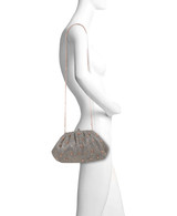 Silver Gold | Margot Dotted Beads Pleated Pouch Clutch Form Silver Gold | Margot Dotted Beads Pleated Pouch Clutch Form