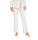 Ivory | Tweed Bootcut Pant Front