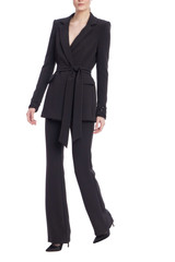 Black | Slim Fit Bootcut Pant Back