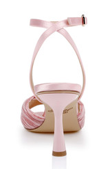 Pale Pink | Ibis Pleated Ankle Strap Sandal Back