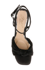 Black Fabric | Icelynn Ankle Strap Platform Sandal Top