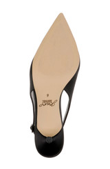 Black Satin | Ilana Slingback Pump Sole