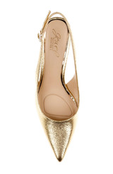 Gold Textile | Ilana Slingback Pump Top