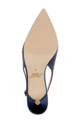 Navy Satin | Ilana Slingback Pump Sole