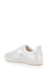 Ivory Satin | Imara Satin Sneaker Back Side