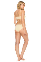 Nude/Reed | Yummy Baby Rib Scallop Brief Back