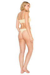 Nude/Reed | Yummy Baby Rib Scallop Thong Back