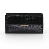 Black | Angel Soft Envelope Clutch Front
