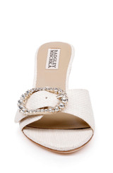 Chalk | Odetta Block Heel Slide Sandal Front