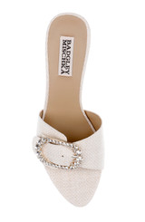 Chalk | Odetta Block Heel Slide Sandal Top