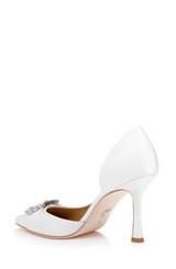 White Crepe | Odyssey Half d'Orsay Pump Back Side
