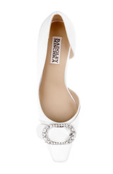 White Crepe | Odyssey Half d'Orsay Pump Top