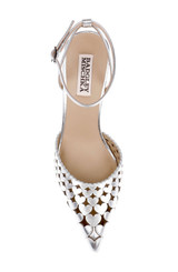 Silver Metallic | Omelia Ankle Strap Pump Top