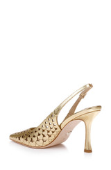 Gold Metallic | Onna Leather Slingback Pump Back Side