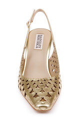 Gold Metallic | Onna Leather Slingback Pump Front