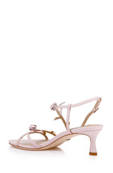 Pink Leather | Orland Slingback Kitten Heel Sandal Back Side