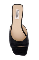 Black Silk | Oahu Low Block Slide Sandal Top