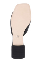 Black Silk | Oahu Low Block Slide Sandal Sole