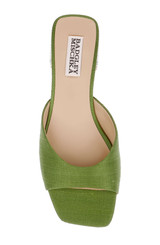 Olive Silk | Oahu Low Block Slide Sandal Top
