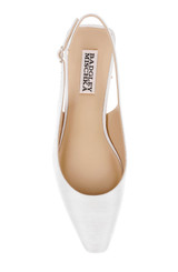 Ivory Silk | Oaklee Slingback Pointed Toe Pump Top