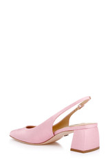 Rose Silk | Oaklee Slingback Pointed Toe Pump Back Side