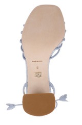 Aqua Suede | Wallflower Ankle Tie Sandal Sole