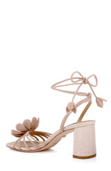 Nude Suede | Wallflower Ankle Tie Sandal Back Side