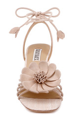 Nude Suede | Wallflower Ankle Tie Sandal Front