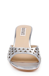 Silver Metallic | Windy Kitten Heel Sandal Front