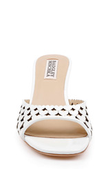 White Patent | Windy Kitten Heel Sandal Front