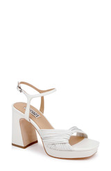 White Leather | Winslet Platform Sandal Front Side