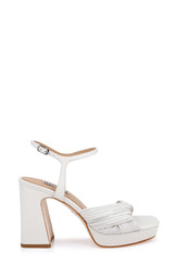 White Leather | Winslet Platform Sandal Side
