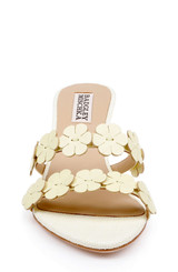 Lime Leather | Watertown Mid Heel Sandal Front