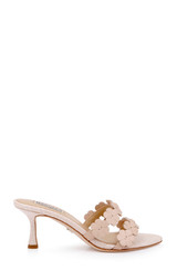 Nude Leather | Watertown Mid Heel Sandal Side