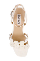 Cream Leather | Waverly Block Heel Platform Sandal Top