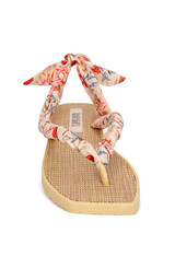 Natural Multi | Wrenna Slingback Thong Sandal Front