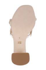 Cream Leather | Webster Block Heel Sandals Sole