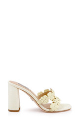 Lime Leather | Webster Block Heel Sandals Side