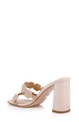 Nude Leather | Webster Block Heel Sandals Back Side