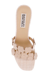 Nude Leather | Webster Block Heel Sandals Top