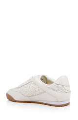 Cream Crochet | Wylie Fashion Sneaker Back Side