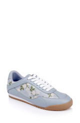 Mist Blue Fabric | Wylie Fashion Sneaker Front Side