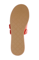 Red Leather | Wendall Platform Slide Sandal Sole